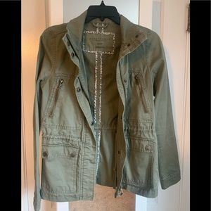 Green canvas jacket